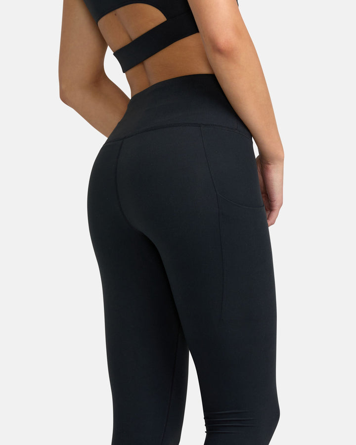 Rvca Va Essential Pocket Legging (Womens) | Black