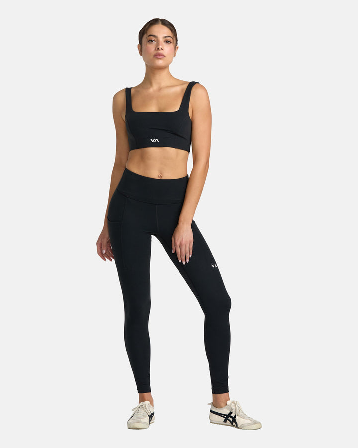 Rvca Va Essential Pocket Legging (Womens) | Black