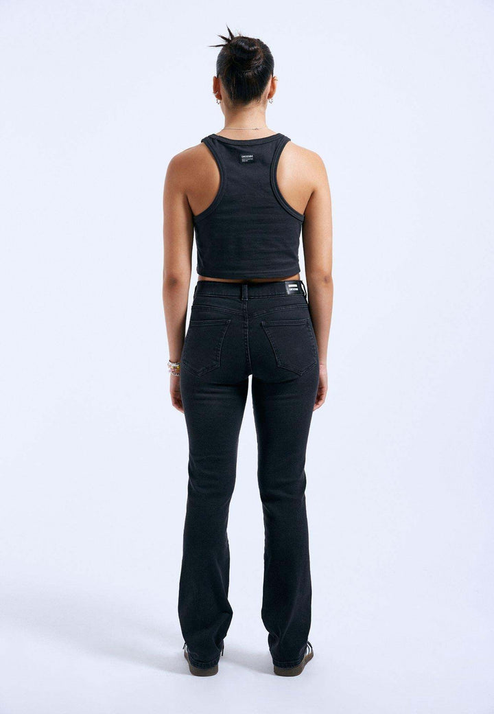 Dr. Denim Lexy Straight Denim (Womens) | Black Mist