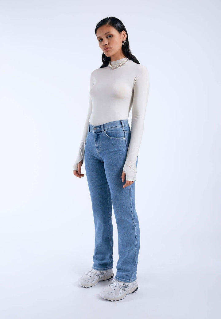 Dr. Denim Lexy Straight Denim (Womens) | Cape Mid Plain
