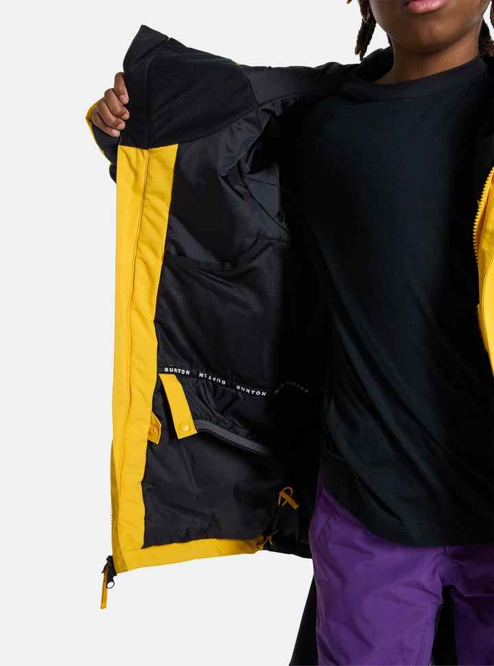 Burton Ascutney 2L Youth Snow Jacket 2025 | Goldenrod/True Black