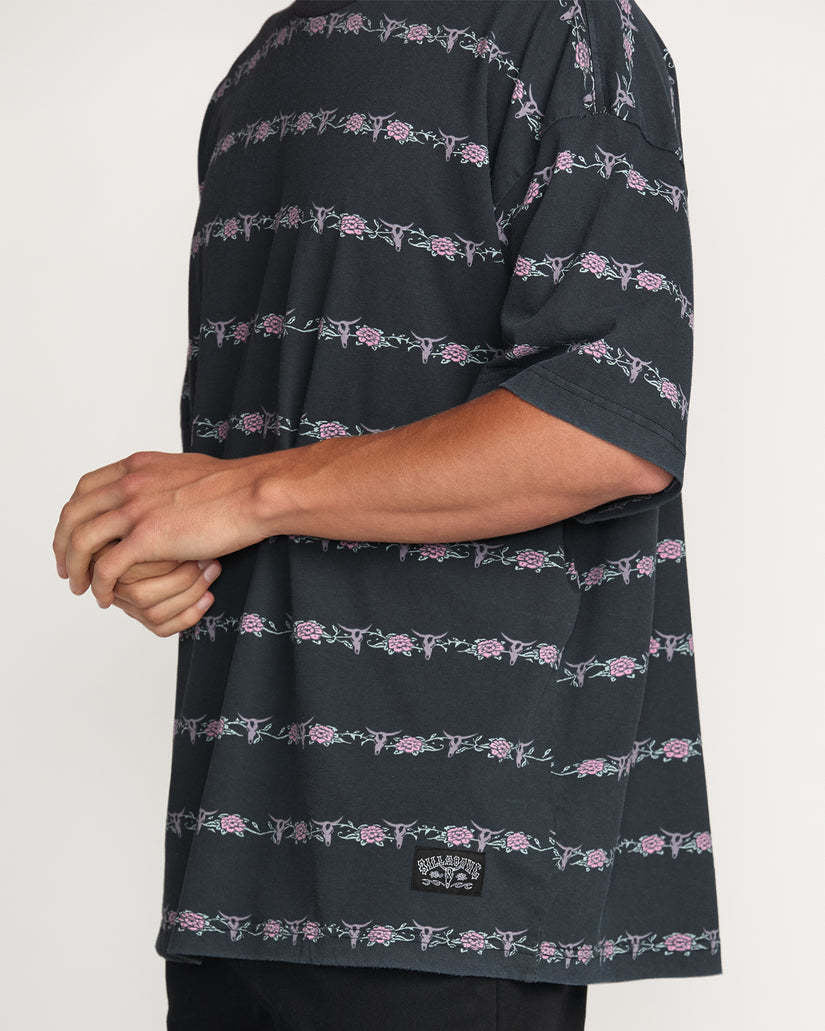 Billabong Raging Bull Stripe Short Sleeve Tee (Men&