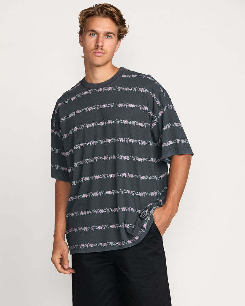 Billabong Raging Bull Stripe Short Sleeve Tee (Men&