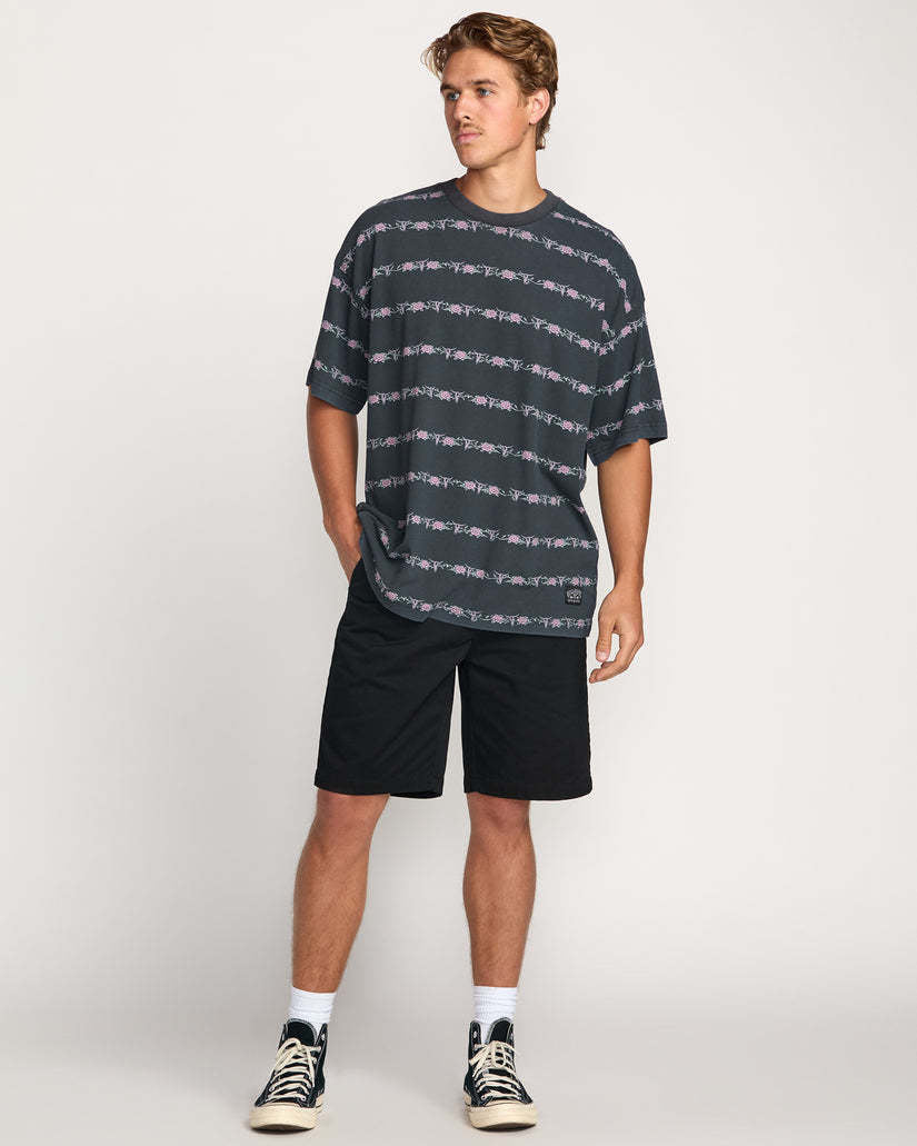 Billabong Raging Bull Stripe Short Sleeve Tee (Men&