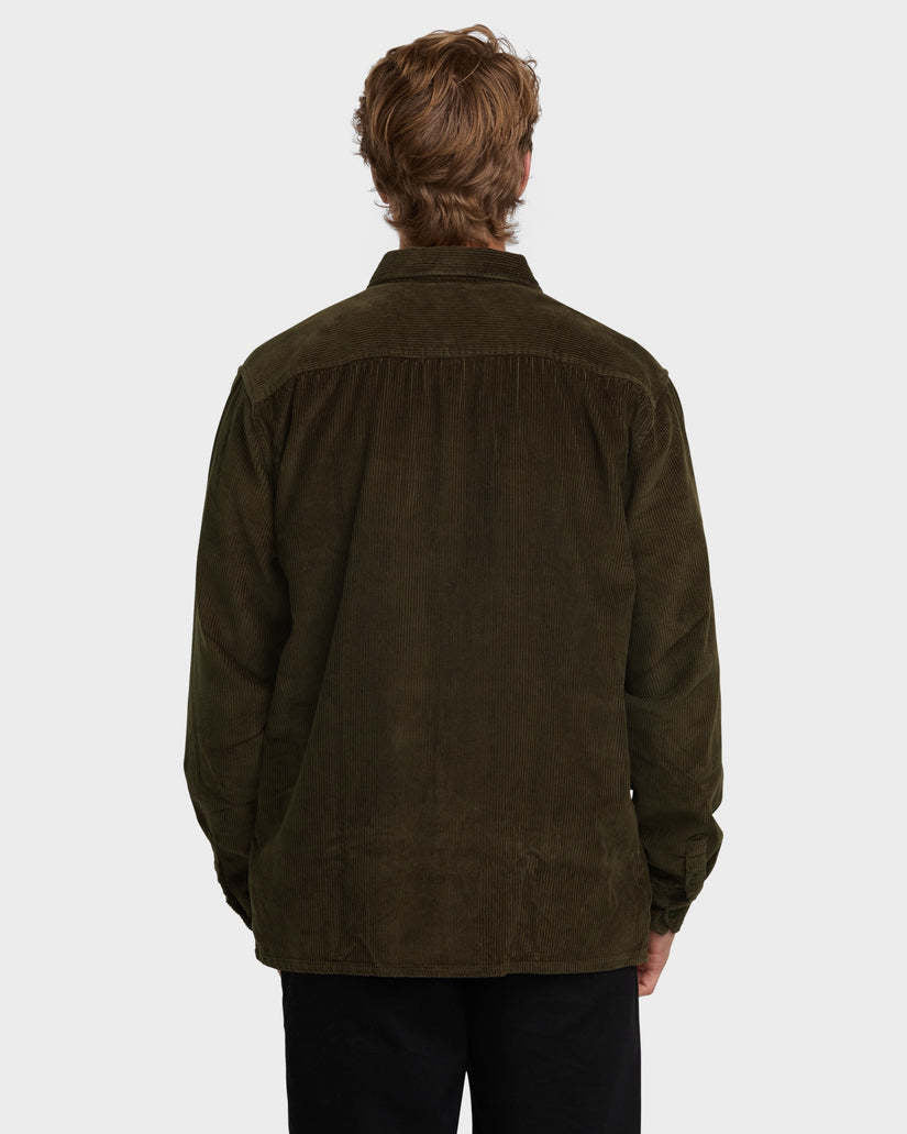 Billabong Bong Days Corduroy Long Sleeve Shirt (Men&