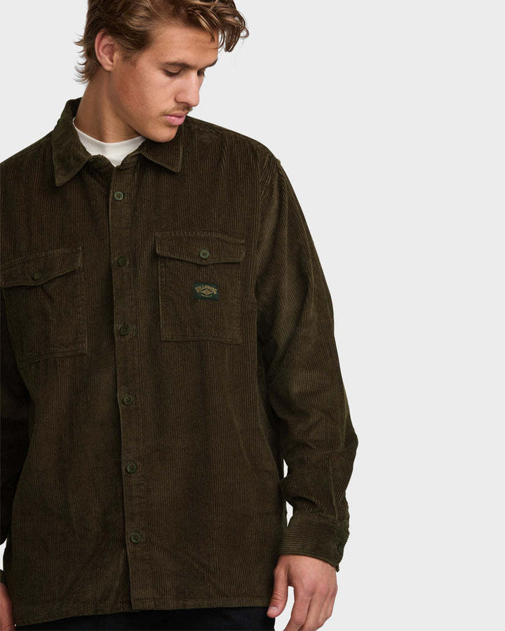 Billabong Bong Days Corduroy Long Sleeve Shirt (Men&