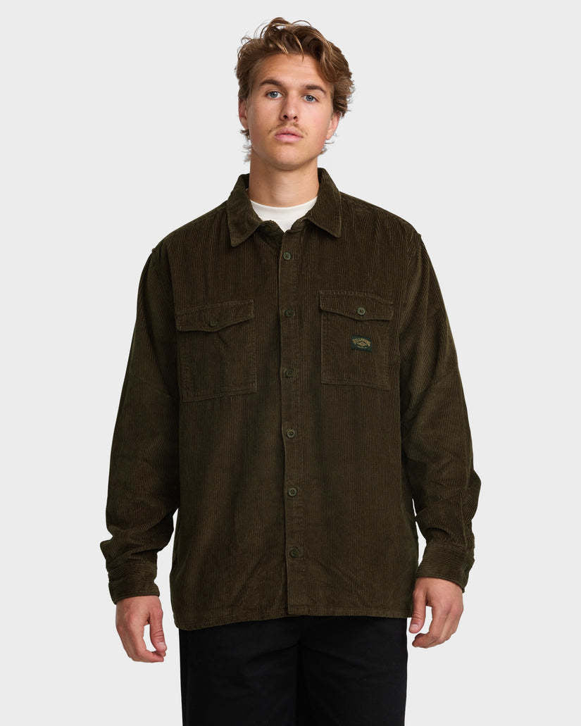 Billabong Bong Days Corduroy Long Sleeve Shirt (Men&