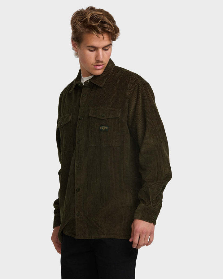 Billabong Bong Days Corduroy Long Sleeve Shirt (Men&