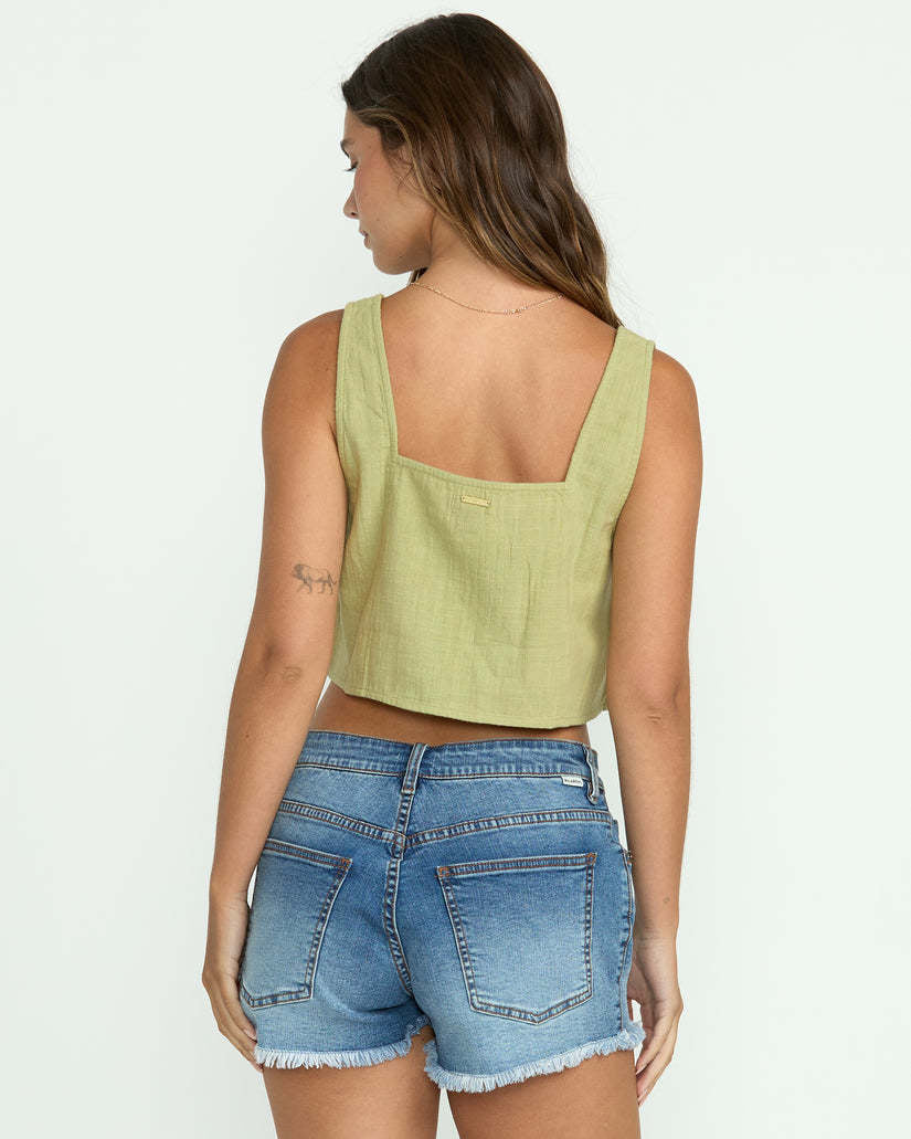 Billabong Open Skies Woven Tank (Women&