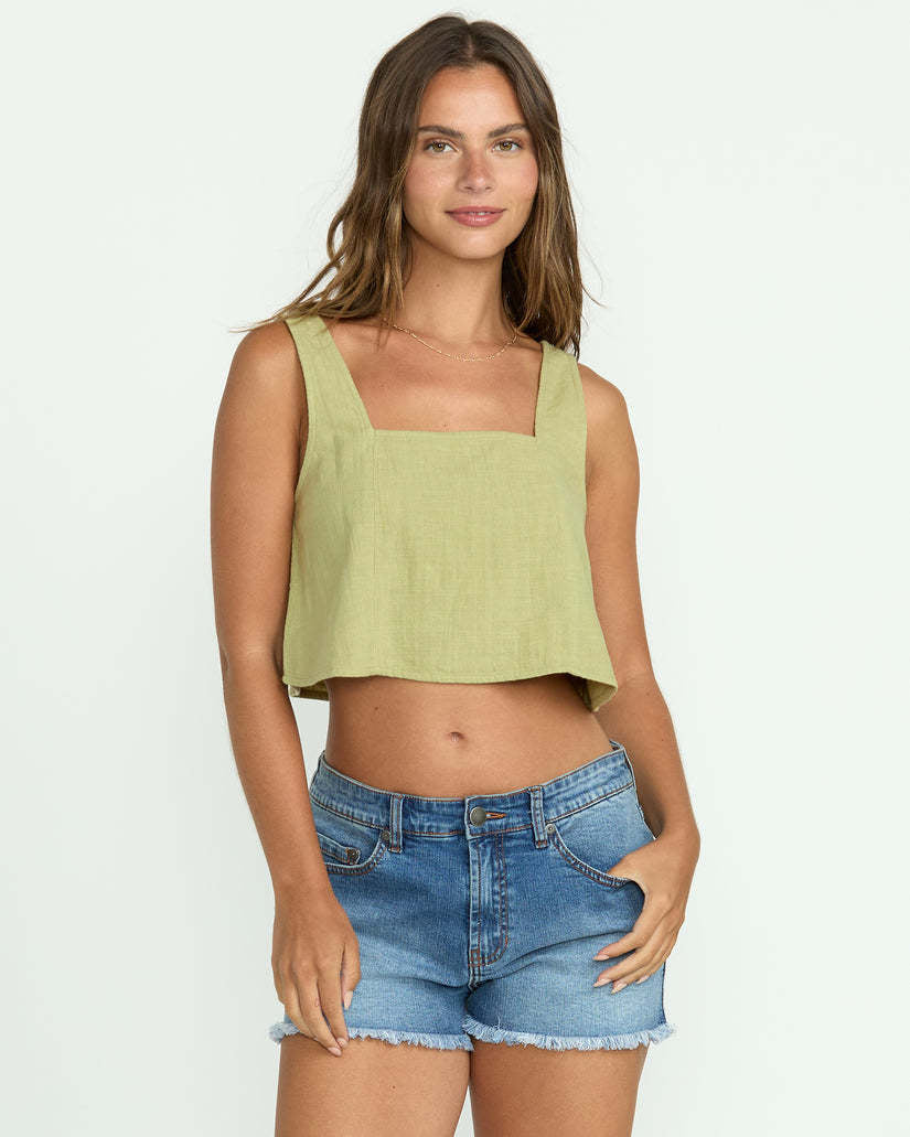 Billabong Open Skies Woven Tank (Women&