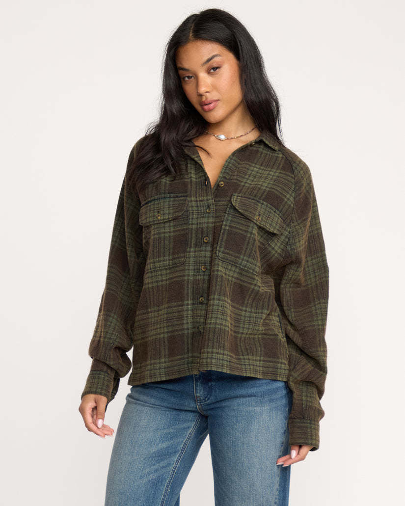 Billabong Coastal Breeze Ls Wvn (Womens) | Black