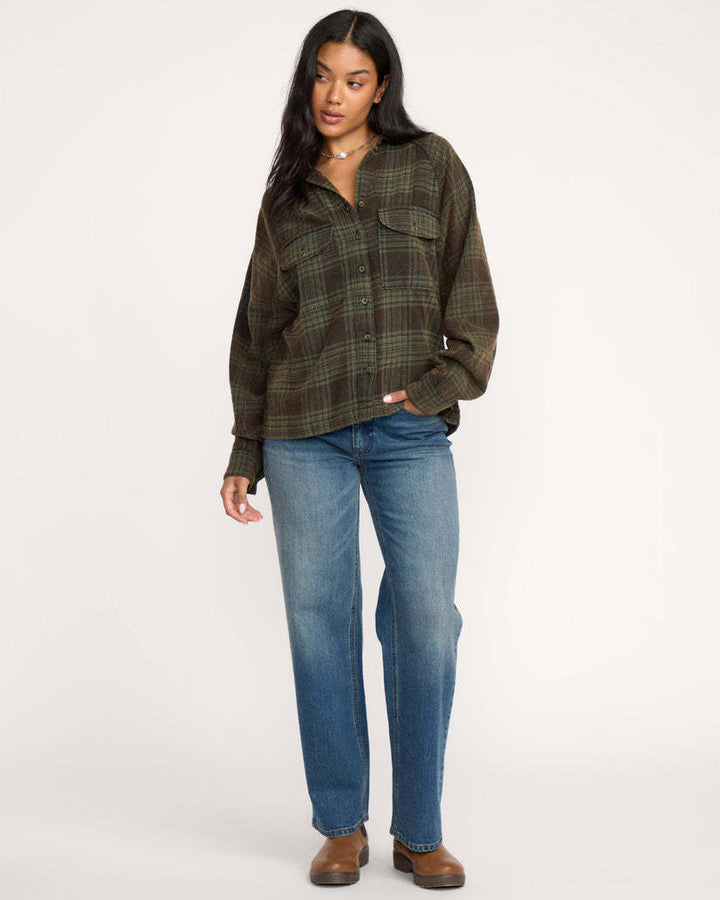 Billabong Coastal Breeze Ls Wvn (Womens) | Black