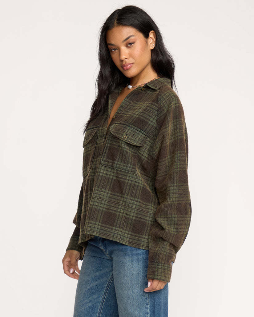 Billabong Coastal Breeze Ls Wvn (Womens) | Black