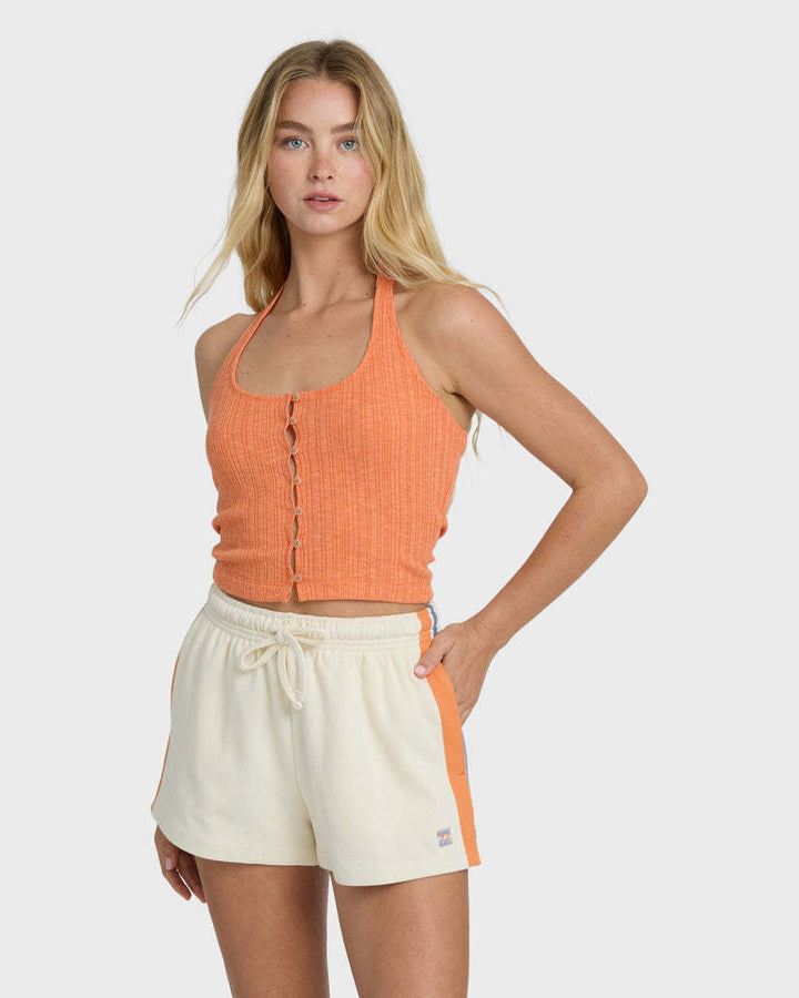 Billabong Classic Feels Fleece Short (Womens) | White Cap
