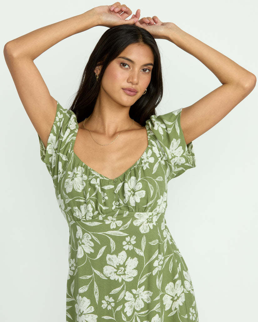 Billabong Fall For You Dress (Womens) | Ranger Green