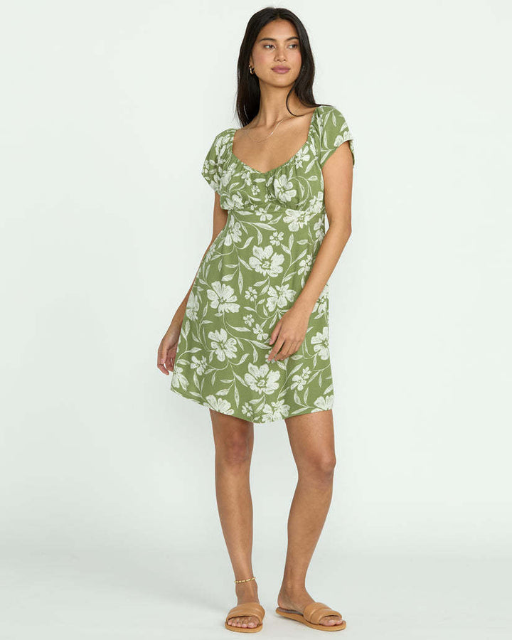 Billabong Fall For You Dress (Womens) | Ranger Green