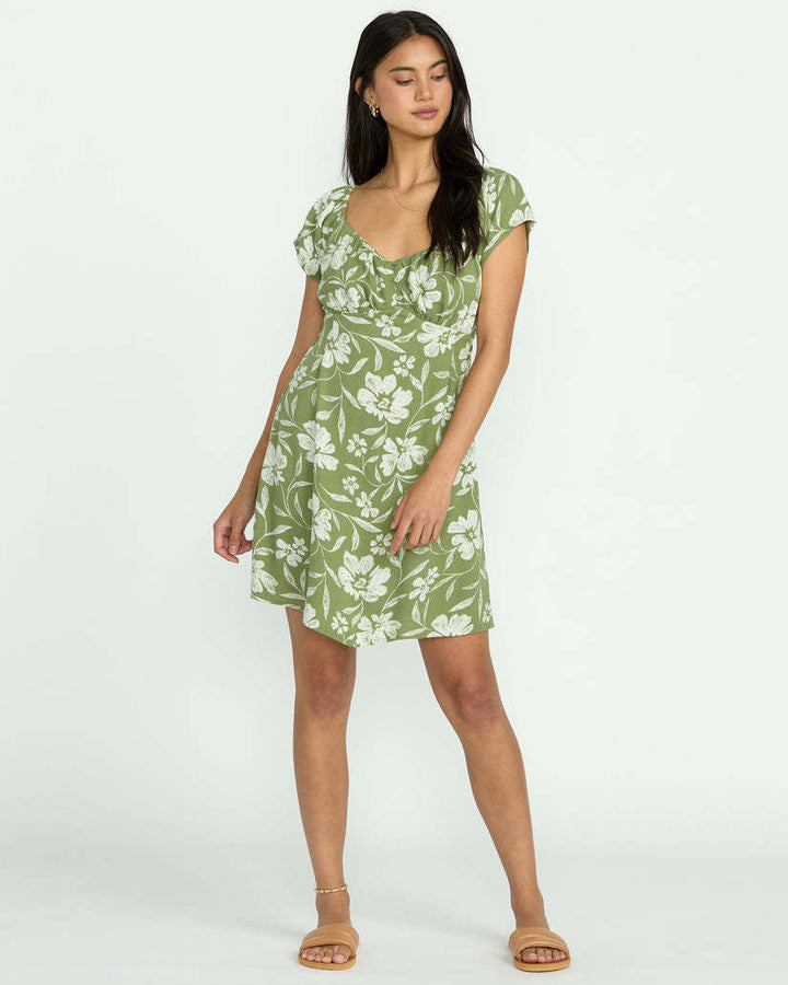 Billabong Fall For You Dress (Womens) | Ranger Green