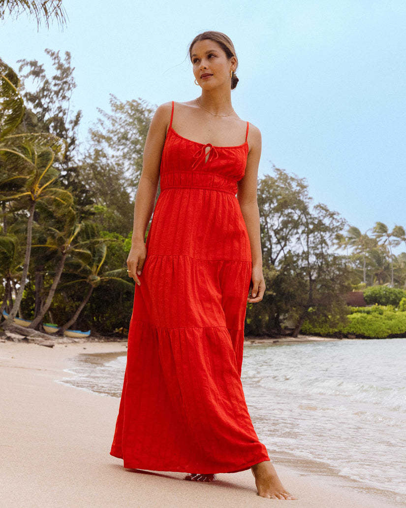 Billabong Red Aloha Maxi (Womens) | Red Aloha