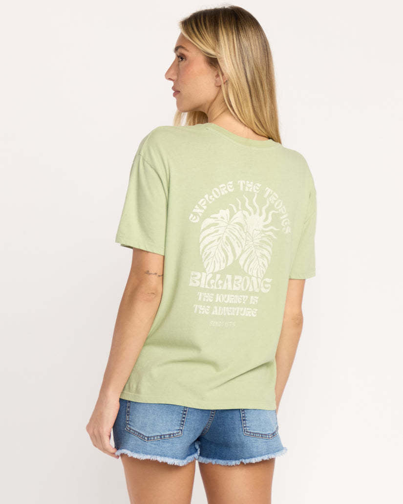 Billabong Paradise Calling Short Sleeve Tee (Women&