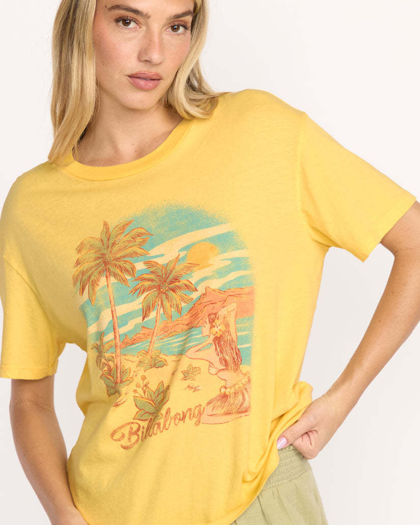 Billabong Trouble In Paradise Short Sleeve Tee (Women&