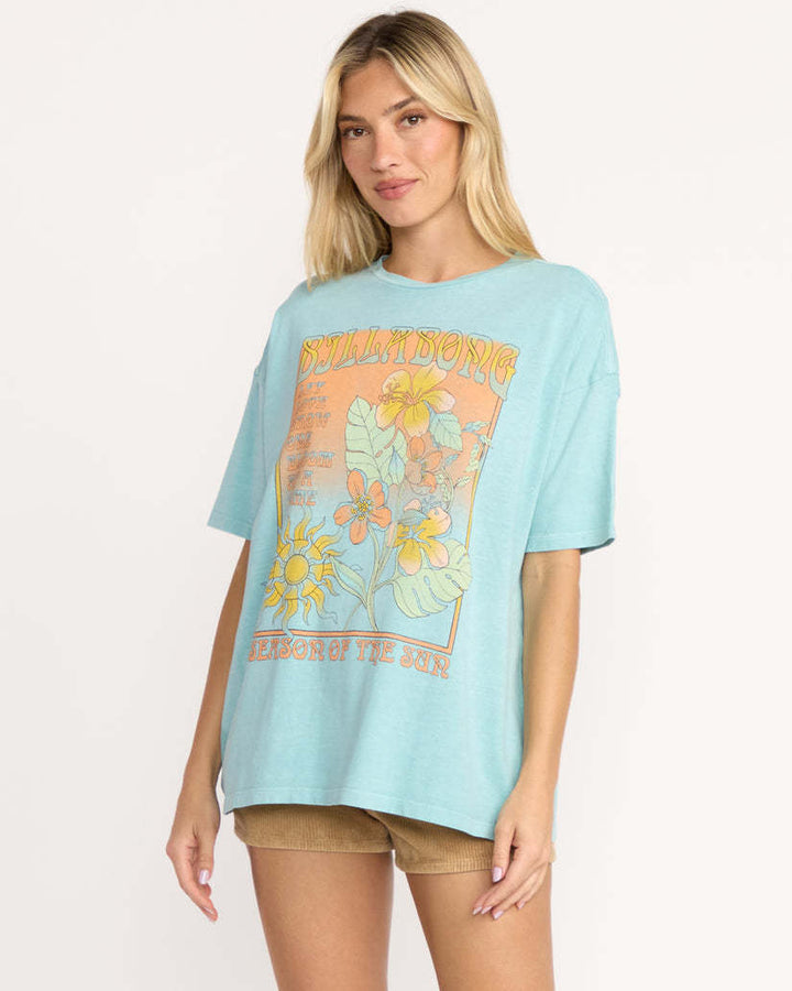 Billabong Daylight Blooms Short Sleeve Tee (Women&