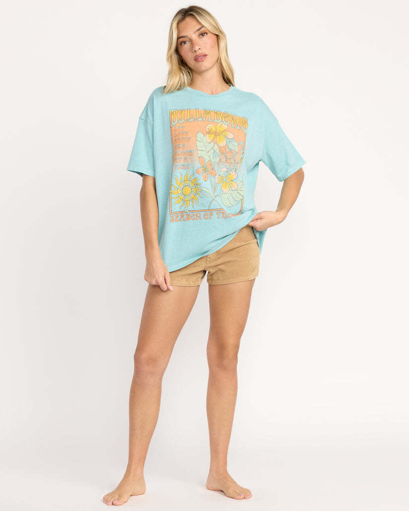 Billabong Daylight Blooms Short Sleeve Tee (Women&
