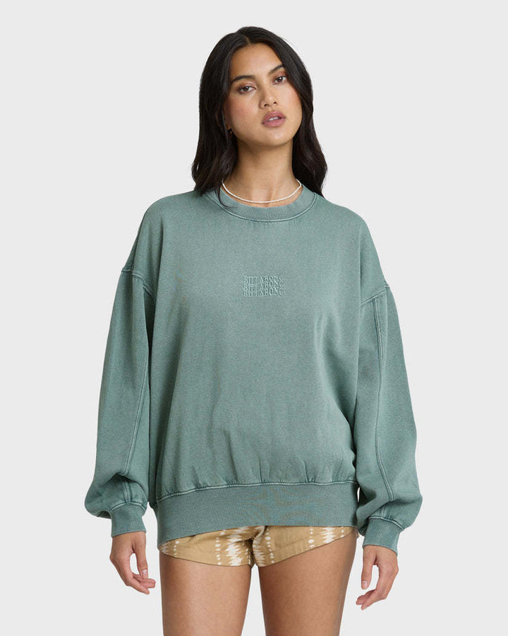 Billabong Bleached Out Kendal Crew Fleece (Women&