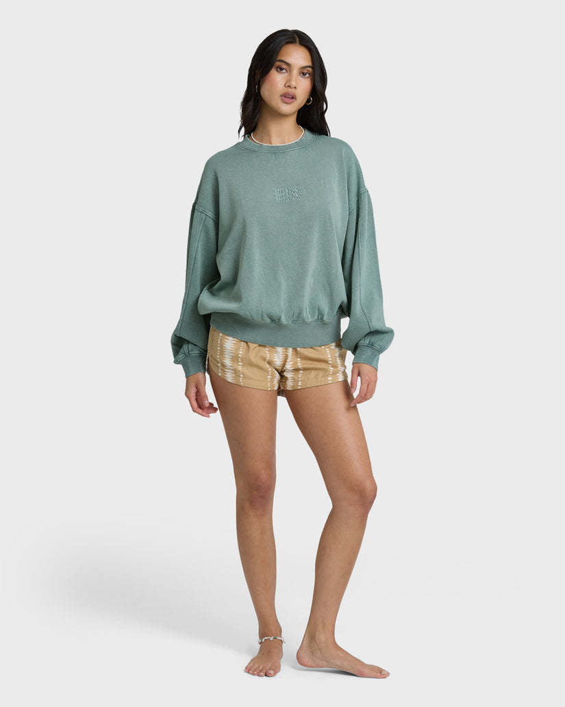 Billabong Bleached Out Kendal Crew Fleece (Women&
