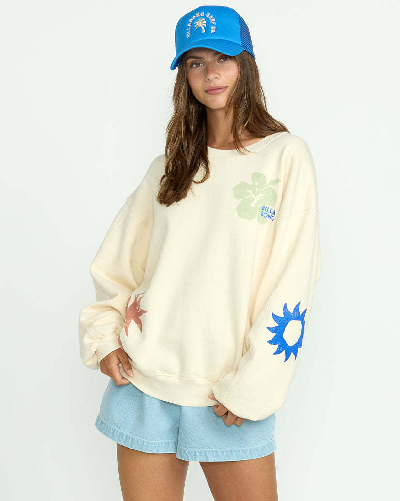 Billabong Water Signs Kendal Crew Fleece (Women&