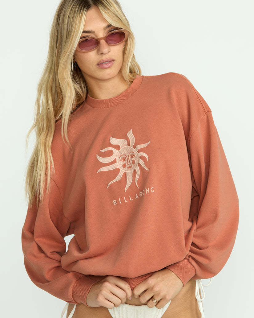 Billabong Bright Sun Kendal Crew Fleece (Women&