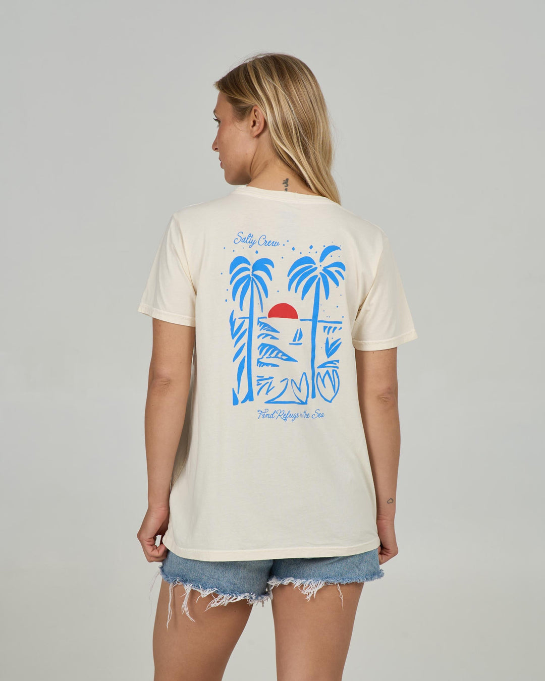 Salty Crew Geo Palm B.F. Tee (Women&