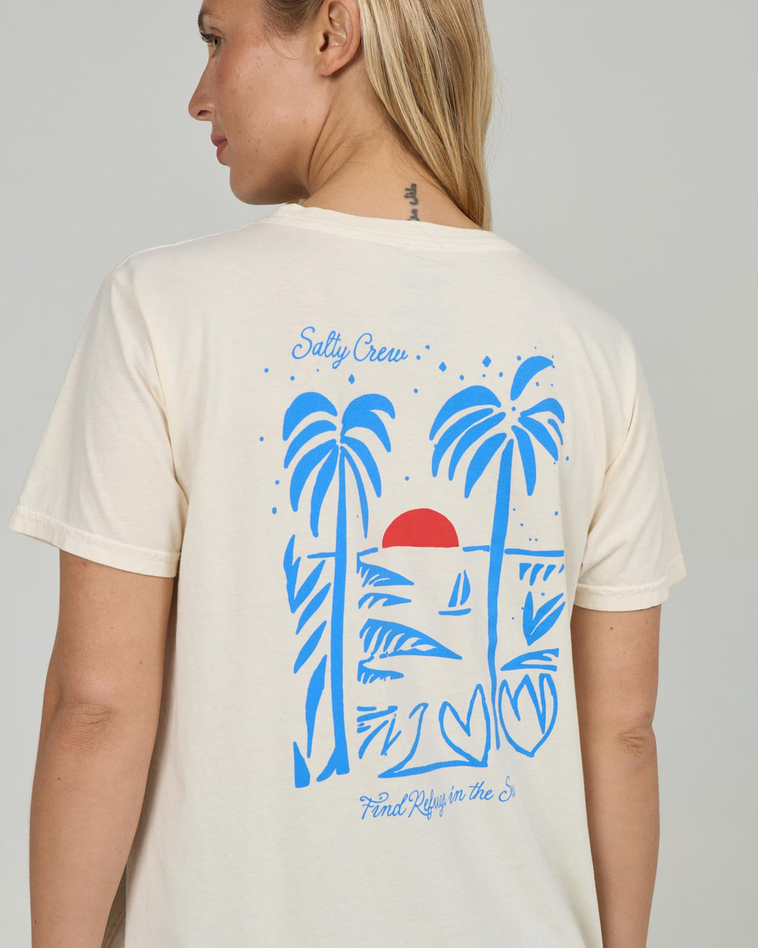 Salty Crew Geo Palm B.F. Tee (Women&