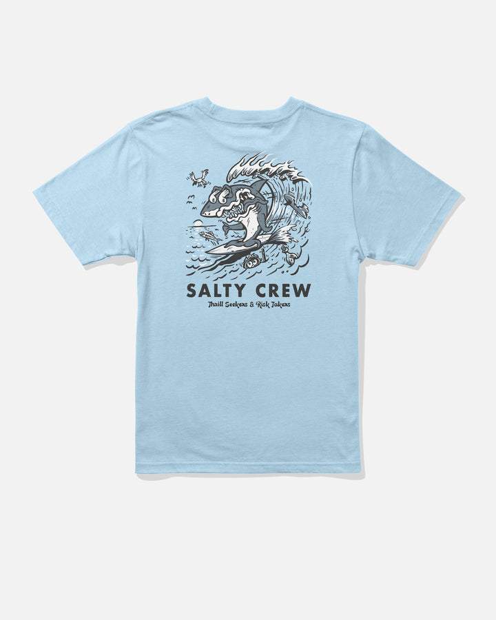 Salty Crew Surf Shark Ss Tee (Youth) | Clear Sky