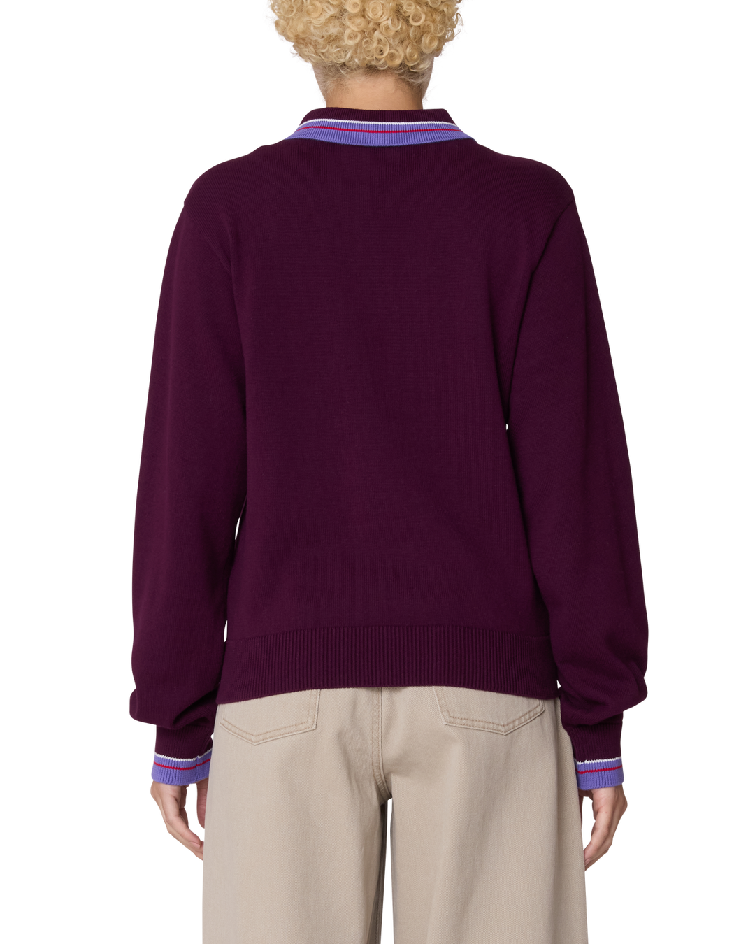 Obey Goalie Polo Sweater (Womens) | Beet