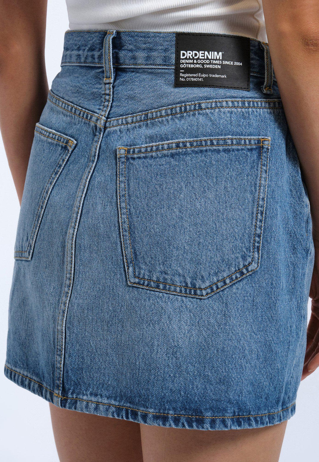 Dr. Denim Arch Skirt (Womens) | Stream Sky Used