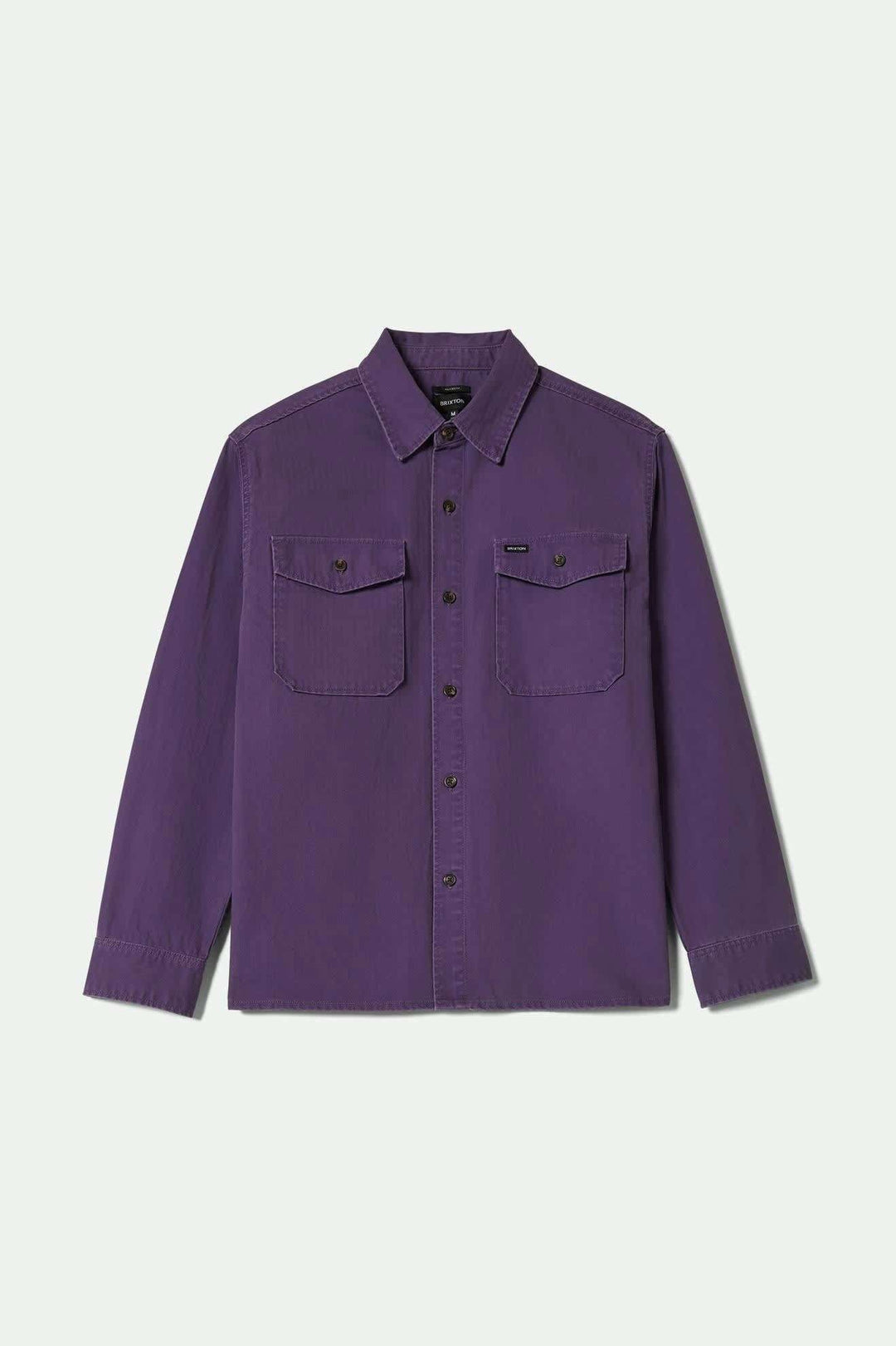 Brixton Herringbone Lightweight Relaxed Overshirt (Men&