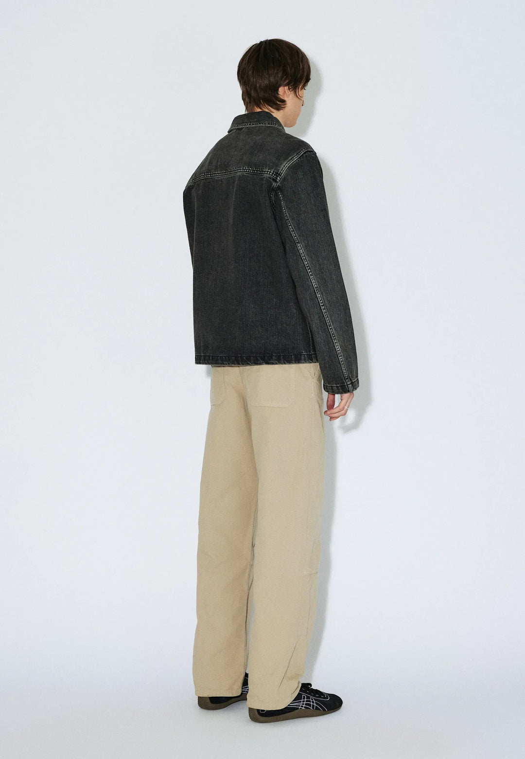 Dr. Denim Evon Worker Jacket (Unisex) | Aged Black