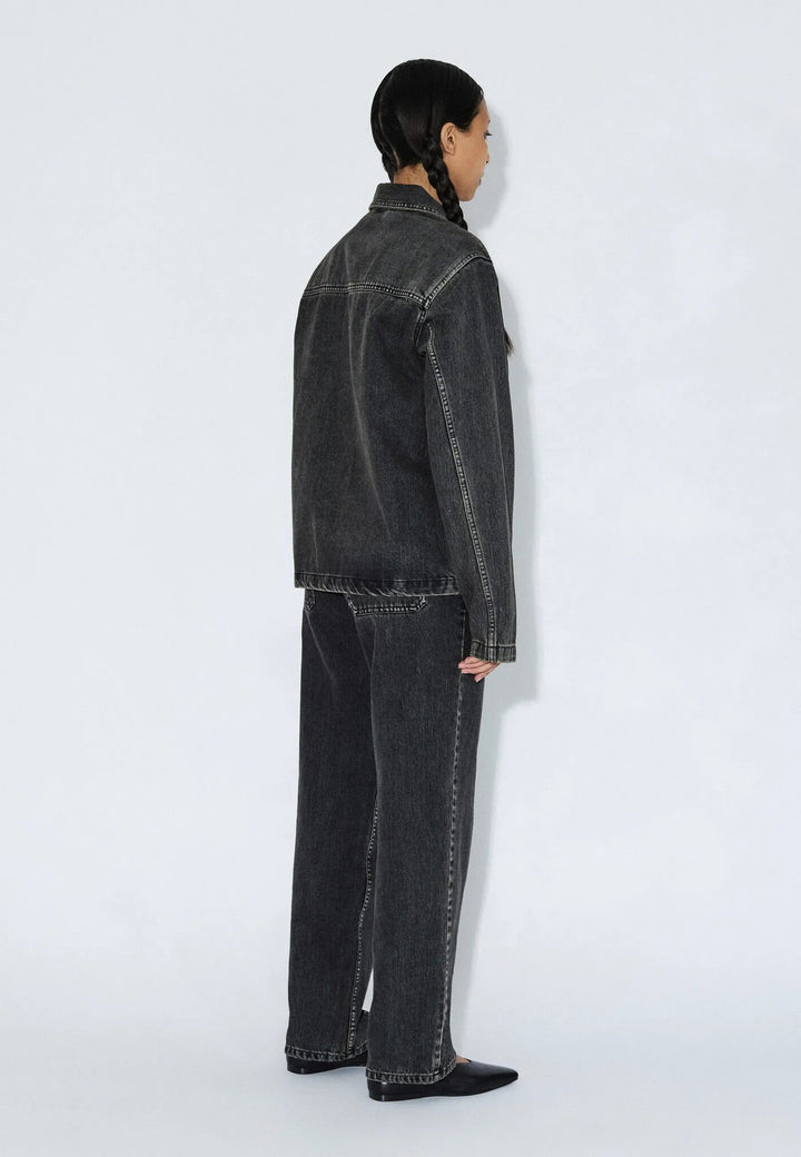 Dr. Denim Evon Worker Jacket (Unisex) | Aged Black
