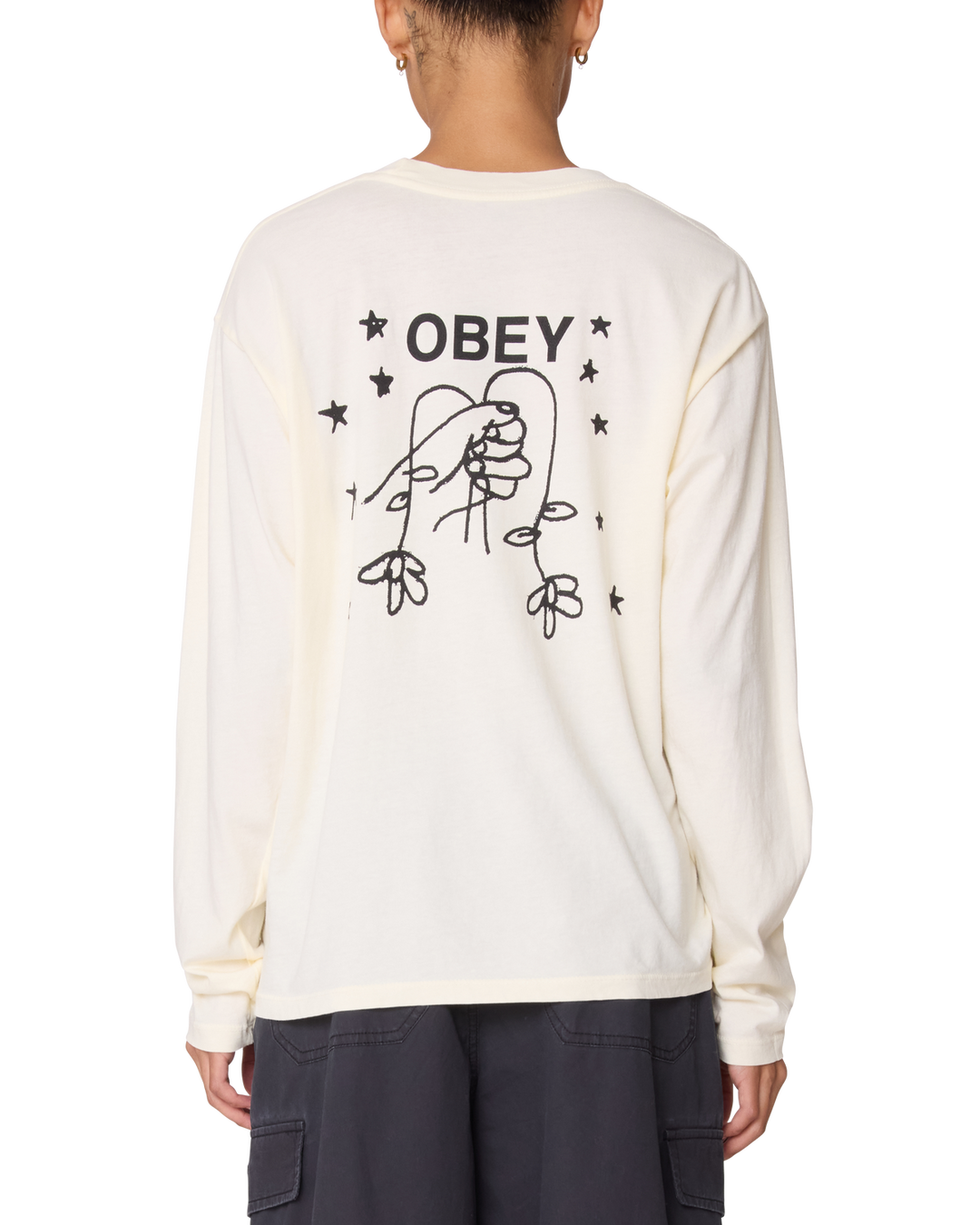 Obey Wilted Bunch Long Sleeve Tee (Women&
