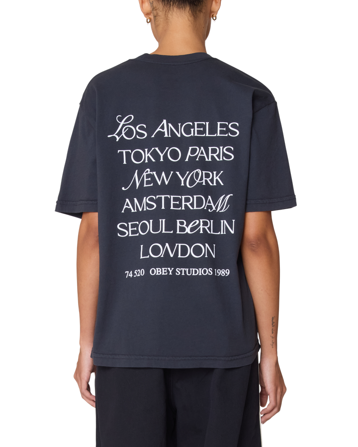 Obey Mix Type City Roll Call Tee (Women&