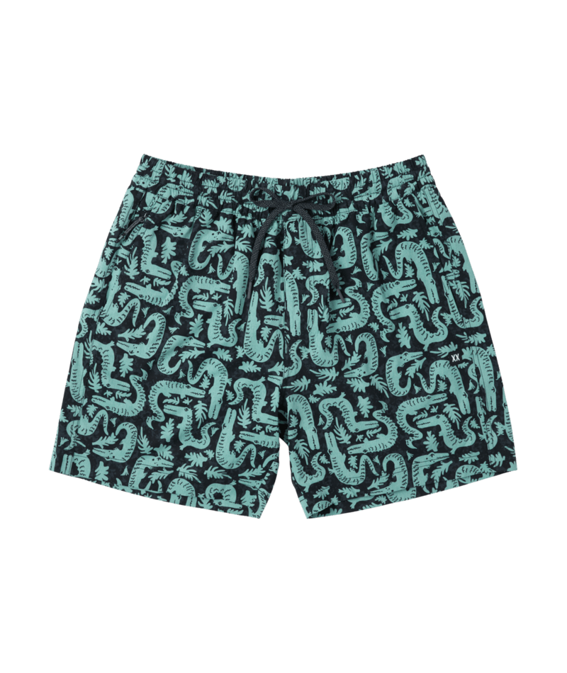 SAXX Sea To Shore 2N1 Volley Short 6" (Mens) | Croc Rock-Ebony