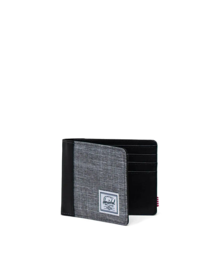 Herschel Hank Wallet (Unisex) | Raven Crosshatch