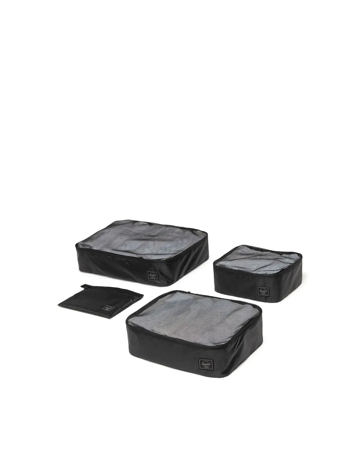 Herschel Kyoto Packing Cubes (Unisex) | Black Tonal