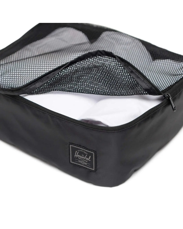 Herschel Kyoto Packing Cubes (Unisex) | Black Tonal