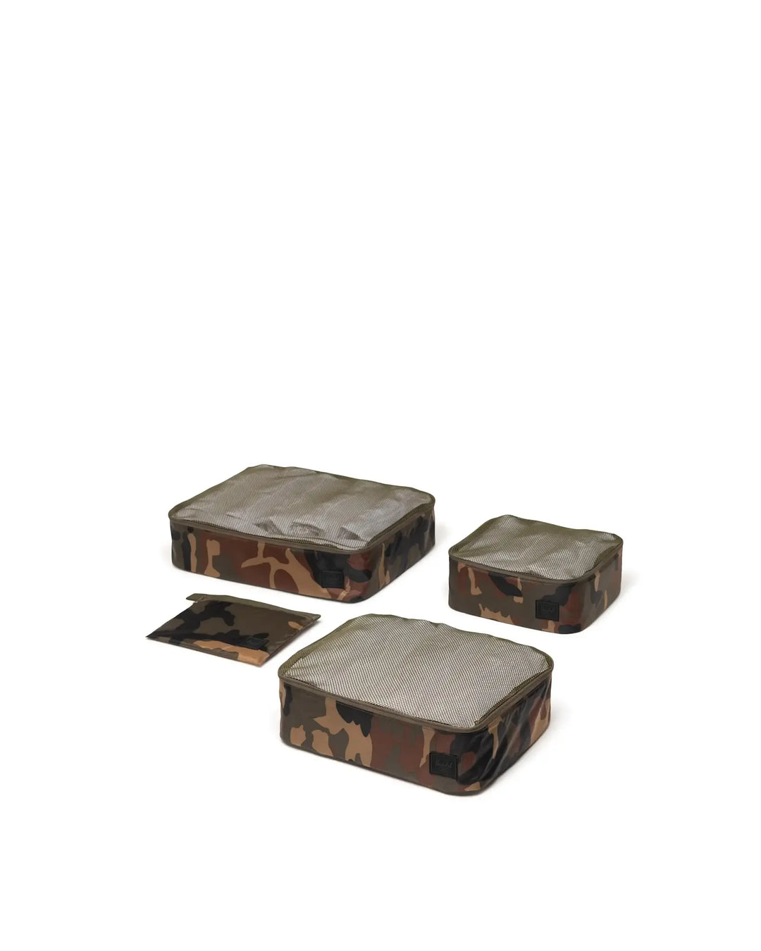 Herschel Kyoto Packing Cubes (Unisex) | Woodland Camo/Black Label