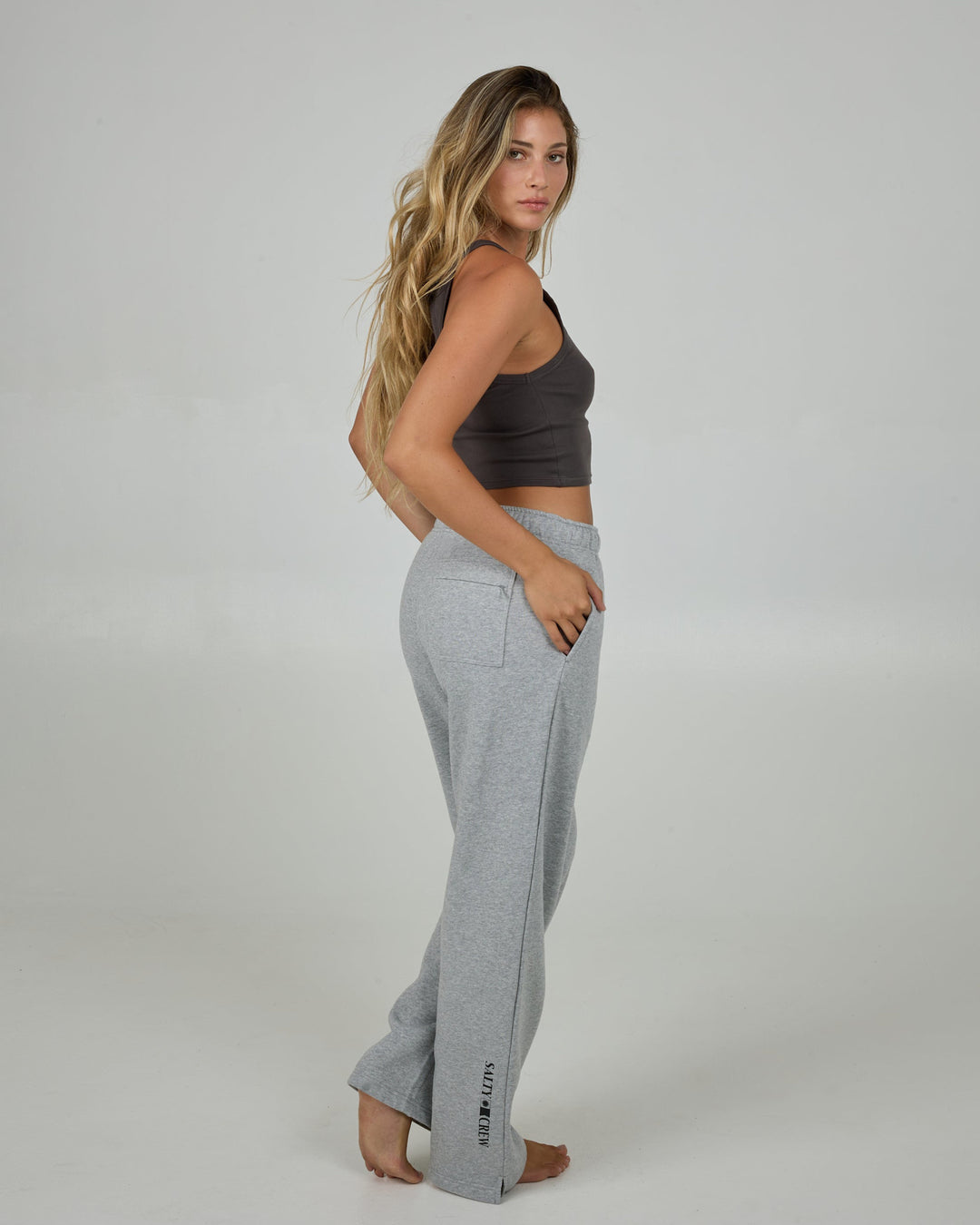 Salty Crew Flagship Pant (Womens) | Athletic Heather