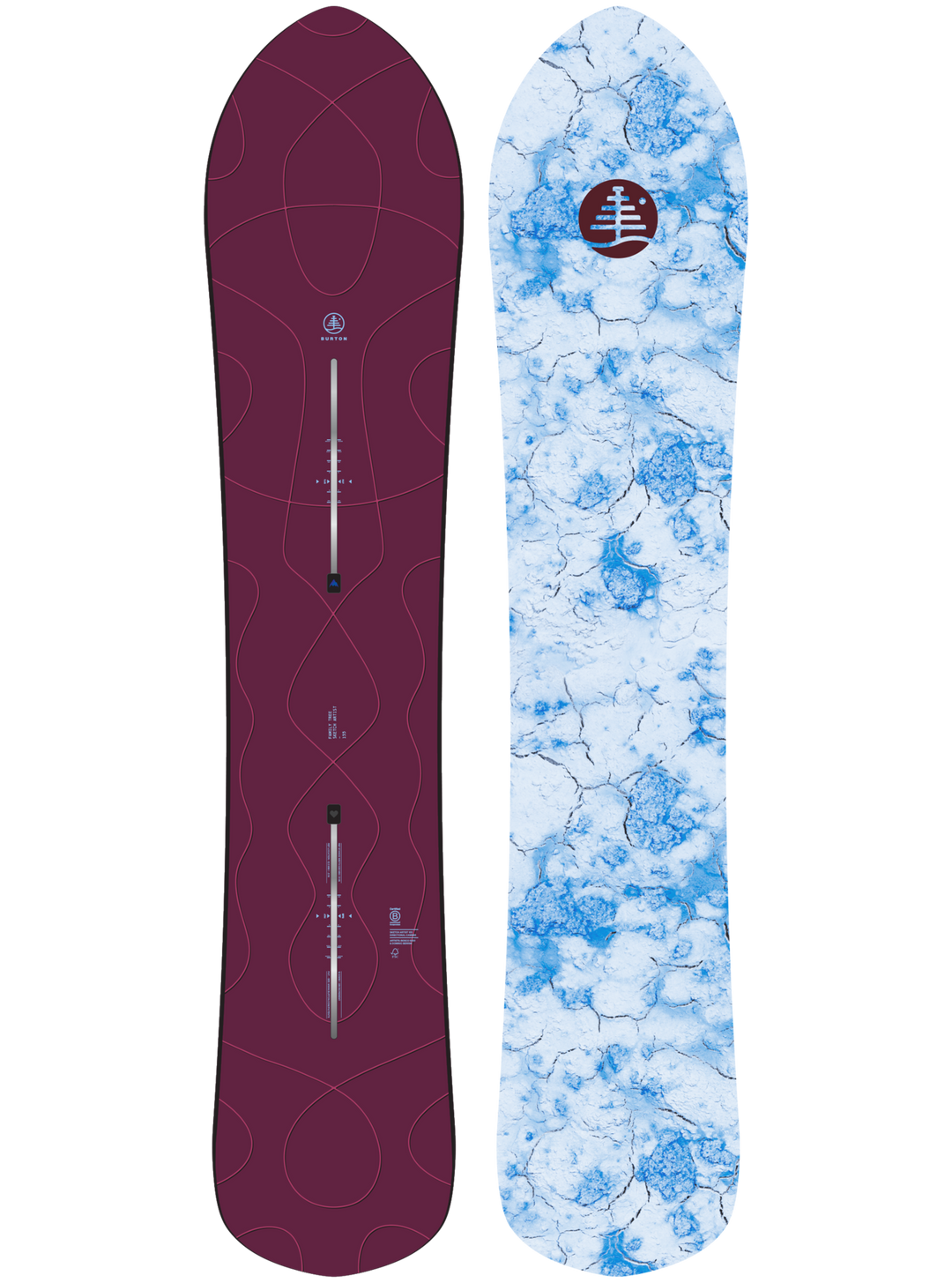 Burton Family Tree Sketch Artist Camber Snowboard | Wind