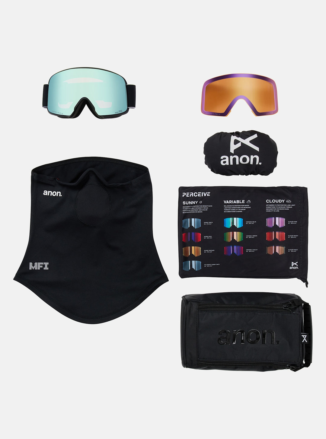 Anon M6 Goggles 2026 | Black/Perceive Variable Blue