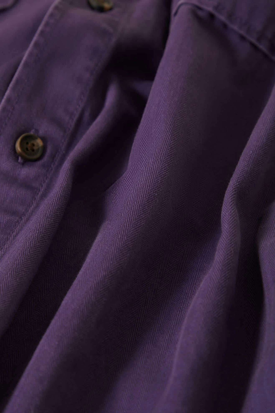 Brixton Herringbone Lightweight Relaxed Overshirt (Men&