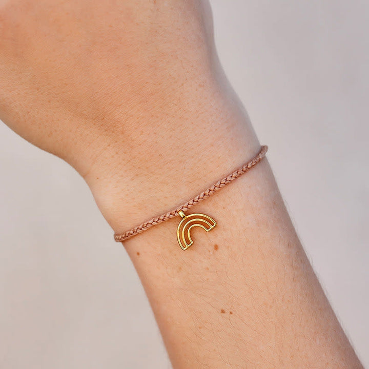 Pura Vida Chasing Rainbows Gold Charm Bracelet | Almond